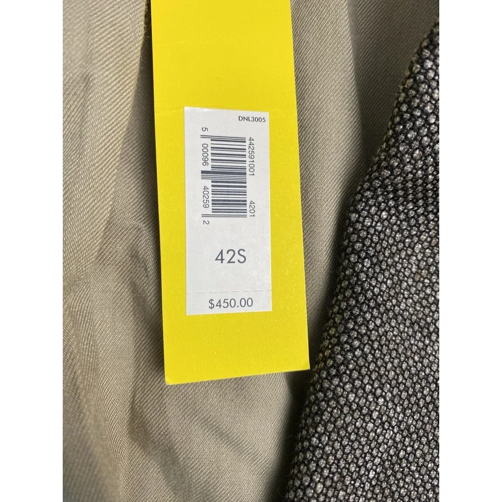 $450 Banana Republic Suit 42S Jacket 30x29 Pant Marzotto Havana Herringbone